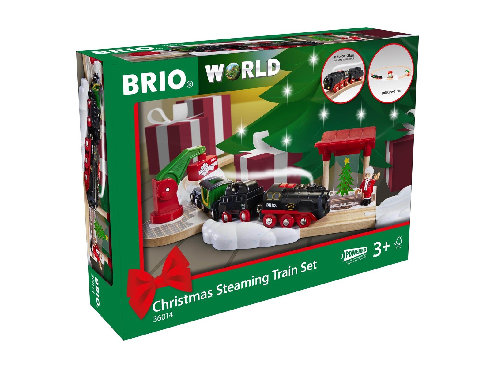 Brio 36014 Christmas Steaming Train Set Brio 36014 Christmas Steaming Train Set